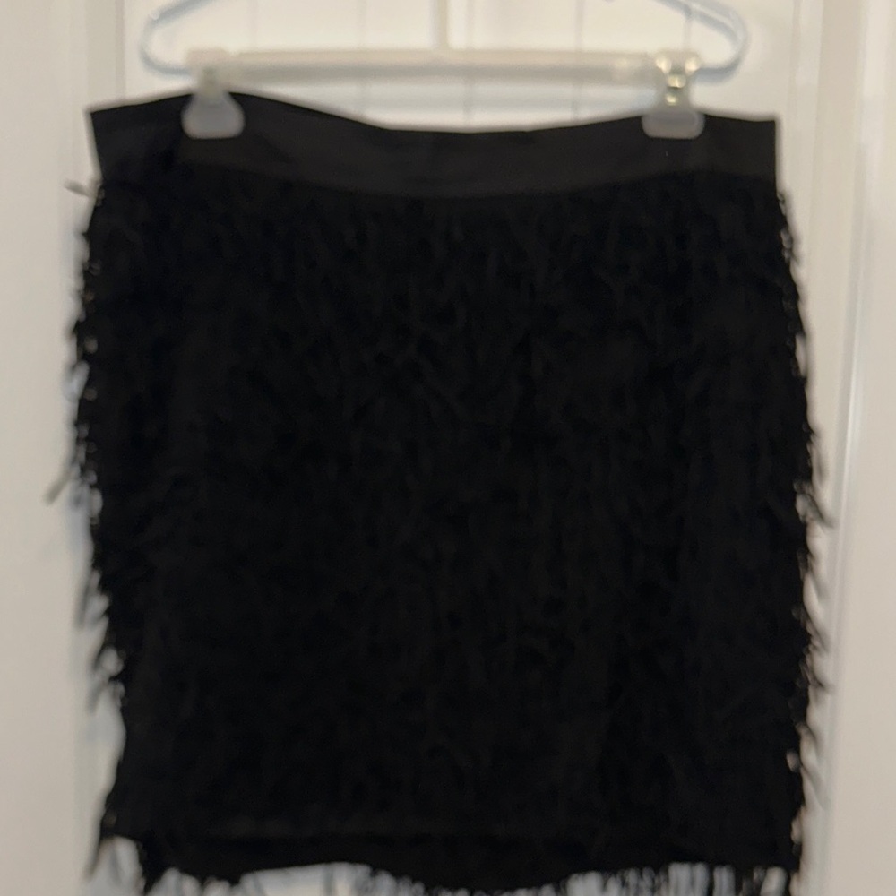 Torrid Black Textured Mini Skirt